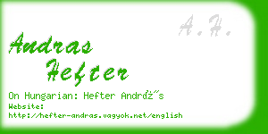 andras hefter business card